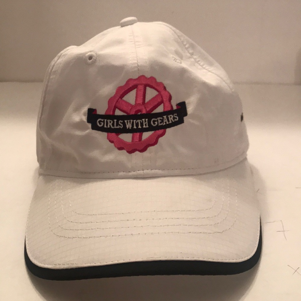 Pelotonia White Girls With Gears Hat